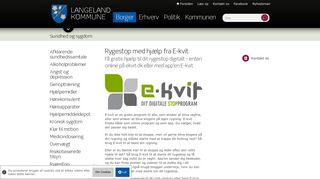 
                            10. Rygestop med hjælp fra E-kvit - www.langelandkommune.dk