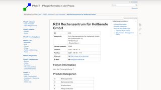 
                            9. RZH Rechenzentrum für Heilberufe GmbH [PflebIT - PflegeInformatik ...