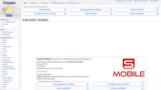 
                            8. S-BUDGET MOBILE - Prepaid-Wiki