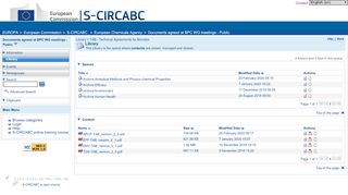 
                            5. S-CIRCABC - TAB - Technical Agreements for Biocides - Europa EU