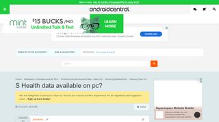 
                            7. S Health data available on pc? - Android Forums at AndroidCentral.com