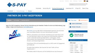 
                            4. S-PAY: Partner die S-Pay akzeptieren