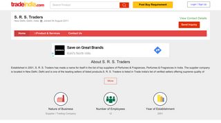 
                            2. S. R. S. TRADERS in New Delhi, Delhi, India - Company Profile
