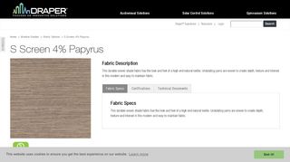 
                            8. S-Screen 4% Papyrus :: Draper, Inc.