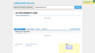 
                            7. s1.p2cconnect.com at WI. Admin Login - P2CConnect - Website Informer