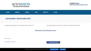 
                            12. s2member shortcode test - onlinevents.co.ukonlinevents.co.uk