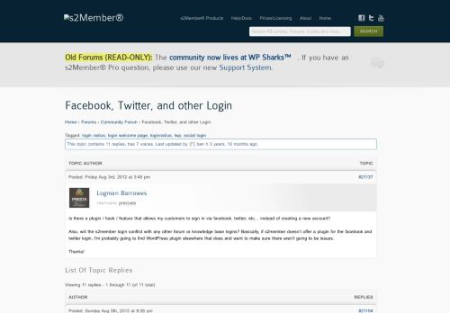 
                            3. s2Member® | Topic: Facebook, Twitter, and other Login