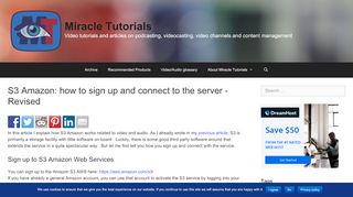 
                            6. S3 Amazon: how to sign up and connect to the server -Revised ...