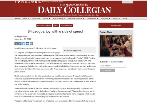 
                            10. S4 League: joy with a side of speed – Massachusetts Daily Collegian
