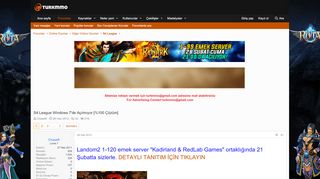 
                            7. S4 League Windows 7'de Açılmıyor [%100 Çözüm] - Turkmmo Forum