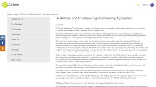 
                            10. S7 Airlines and Amadeus Sign Partnership Agreement