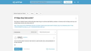 
                            4. S7 Edge ebay link seriös? (PC, Handy) - Gutefrage