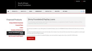 
                            5. SA Army Foundation | [Army Foundation] PayDay Loans