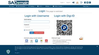 
                            2. SA Domain Internet Services Client Area Login | SA Domain