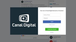 
                            11. Så er der igen godt nyt, om GO: Canal... - Canal Digital Danmark ...