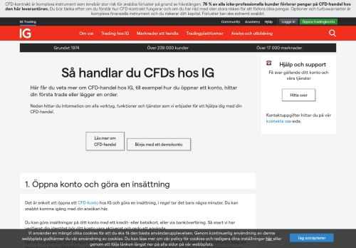 
                            9. Så handlar du CFDs hos IG | IG Sverige - IG.com