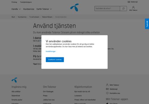 
                            2. Så här använder du tjänsten Telenor Stream | Telenor