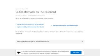 
                            5. Så här återställer du PSN-lösenord - PlayStation