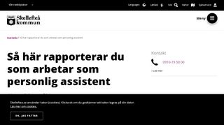 
                            8. Så här rapporterar du som arbetar som personlig assistent - Skellefteå ...