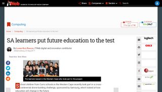 
                            12. SA learners put future education to the test | ITWeb