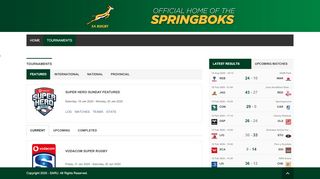 
                            12. SA Rugby - Official Home of the Springboks