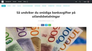 
                            12. Så undviker du onödiga bankavgifter på utlandsbetalningar | Inrikes ...