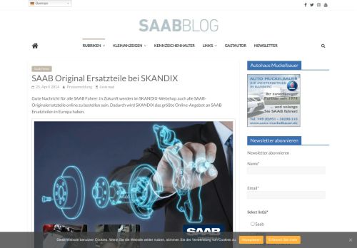
                            13. SAAB Original Ersatzteile bei SKANDIX - SaabBlog.net