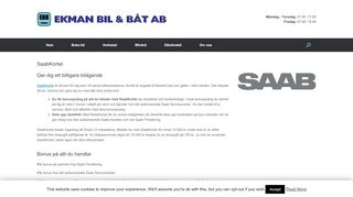 
                            5. SaabKortet | Ekman Bil & Båt
