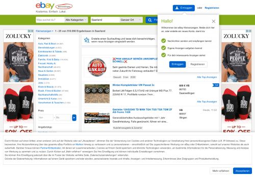 
                            1. Saarland kostenlose Kleinanzeigen von Privat | eBay Kleinanzeigen