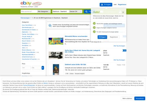 
                            9. Saarlouis - Saarland kostenlose Kleinanzeigen von Privat | eBay ...