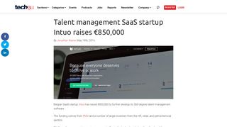 
                            8. SaaS startup Intuo raises €850,000 to aid its expansion - Tech.eu