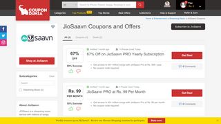 
                            12. Saavn Coupons & Offers, February 2019 Promo Codes - ...