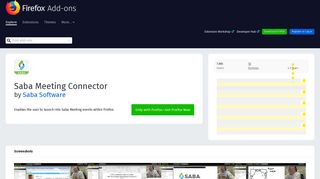 
                            5. Saba Meeting Connector – Get this Extension for ? Firefox (en-US)