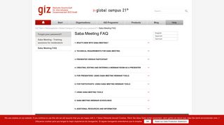 
                            8. Saba Meeting FAQ | GIZ Global Campus 21