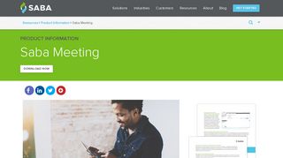 
                            3. Saba Meeting | Resources - Saba Software