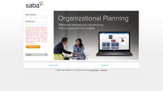 
                            6. Saba Org Planning - Customer Secure Login Page