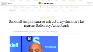 
                            12. Sabadell simplificará su estructura y eliminará las marcas Solbank y ...