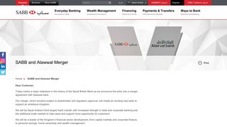 
                            12. SABB and Alawwal Merger - | SABB - Saudi British Bank