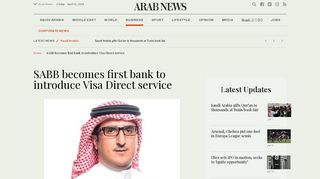 
                            11. SABB becomes first bank to introduce Visa Direct service | ...