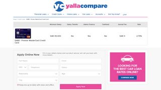 
                            11. SABB - Premier Mastercard Credit Card - yallacompare
