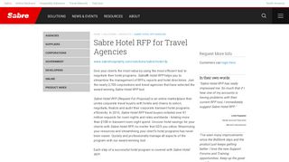 
                            10. Sabre Hotel RFP - Sabre Travel Network