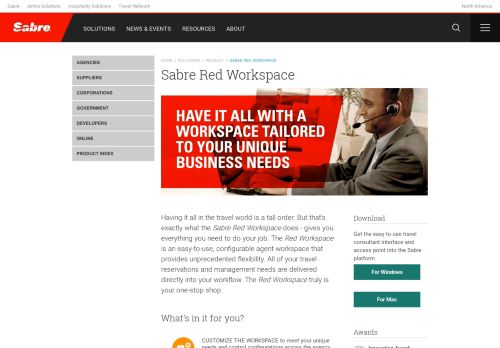 
                            8. Sabre Red Workspace - Sabre Travel Network