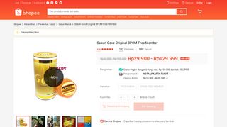 
                            7. Sabun Gove Original BPOM Free Member | Shopee Indonesia