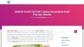 
                            3. SABUN OLIVE ZAITUN | Sabun Kecantikan Kulit Pria dan Wanita ...