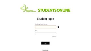 
                            1. SACE Board of SA - Students Online - Student log in