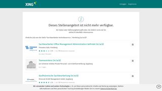 
                            12. Sachbearbeiter Vertriebsservice / Marketing (w/m/d) in Augsburg ...