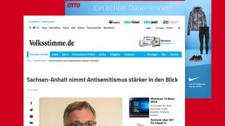 
                            9. Sachsen-Anhalt nimmt Antisemitismus stärker in den Blick - Volksstimme