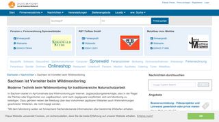
                            11. Sachsen ist Vorreiter beim Wildmonitoring - Branchenbuch Lausitz