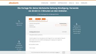 
                            5. Sächsische Zeitung direkt online kündigen - Aboalarm