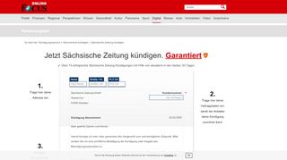 
                            11. Sächsische Zeitung kündigen - so schnell geht's | FOCUS.de